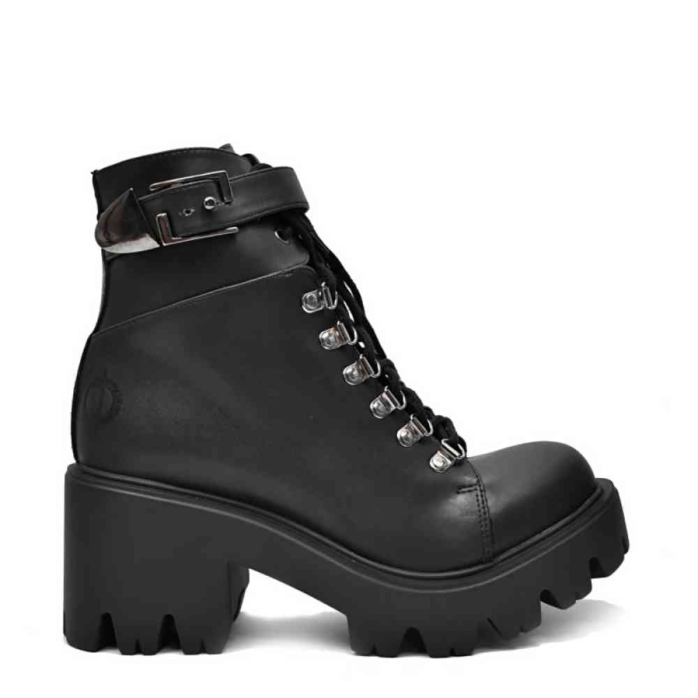 Altercore - Enid Vegan Platform Boots - Black